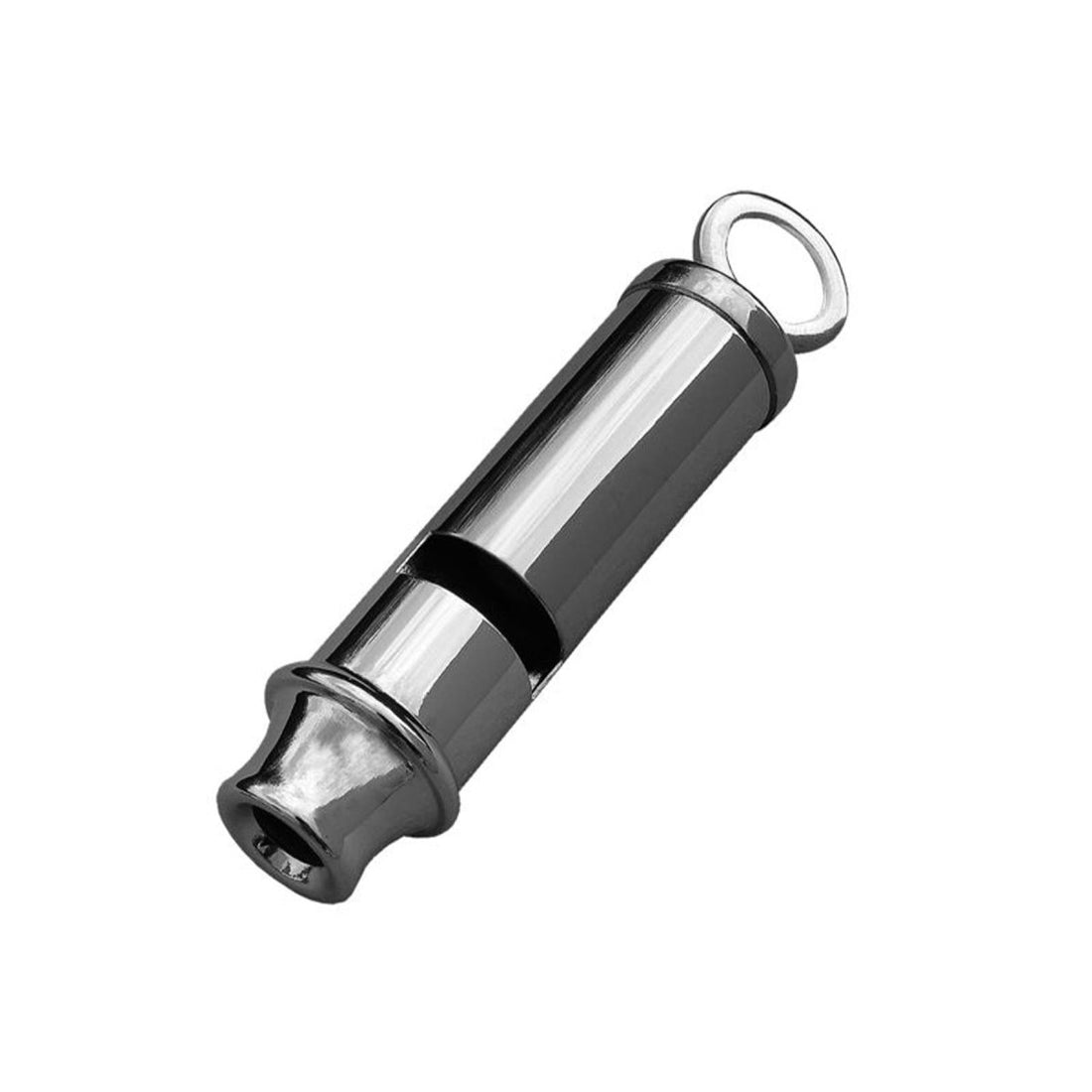 MIL-TEC Bobby Signal Whistle Nickelle Brass Ligero liviano Gray