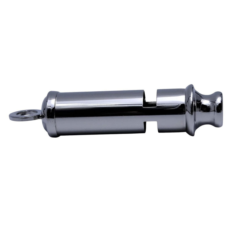 MIL-TEC Bobby Signal Whistle Nickelle Brass Ligero liviano Gray