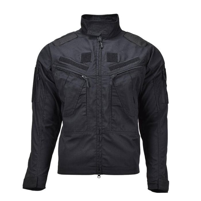Mil-Tec Brand Army estilo chaqueta quimera negra ripstop camisas militares de corte estrecho - GoMilitar