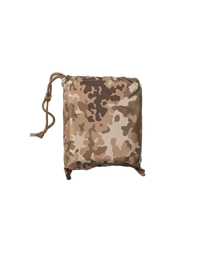 Mil-Tec Brand Syle Style Poncho Ripstop Arid Flectarn Implaz de peso ligero