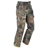 MIL-TEC Brand Alemán Style Style Flectarn CAMO Pantalones de campo de carga regulares