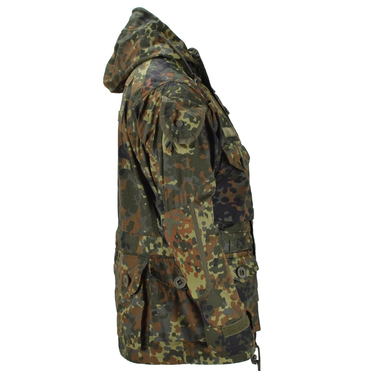 Mil-Tec Brand Jacket Ripstop Smock Ejército alemán Flecktarn Camo Parka Wear Wear