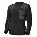 Mil-Tec Brand Men Sweater Alemán Comando Comando de comando Séter negro lana