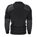 Mil-Tec Brand Men Sweater Alemán Comando Comando de comando Séter negro lana