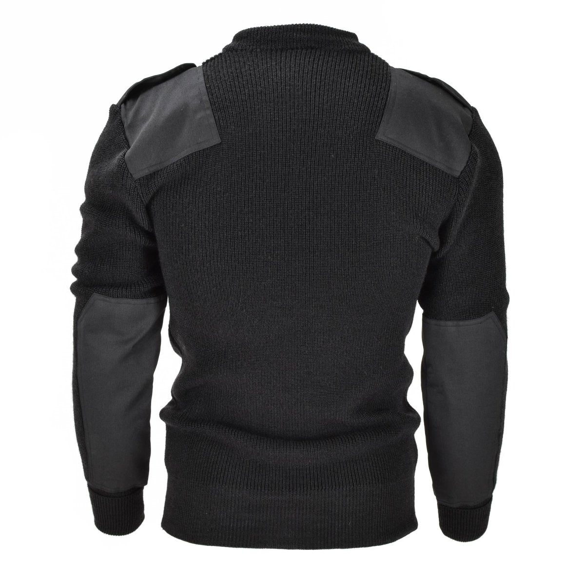 Mil-Tec Brand Men Sweater Alemán Comando Comando de comando Séter negro lana