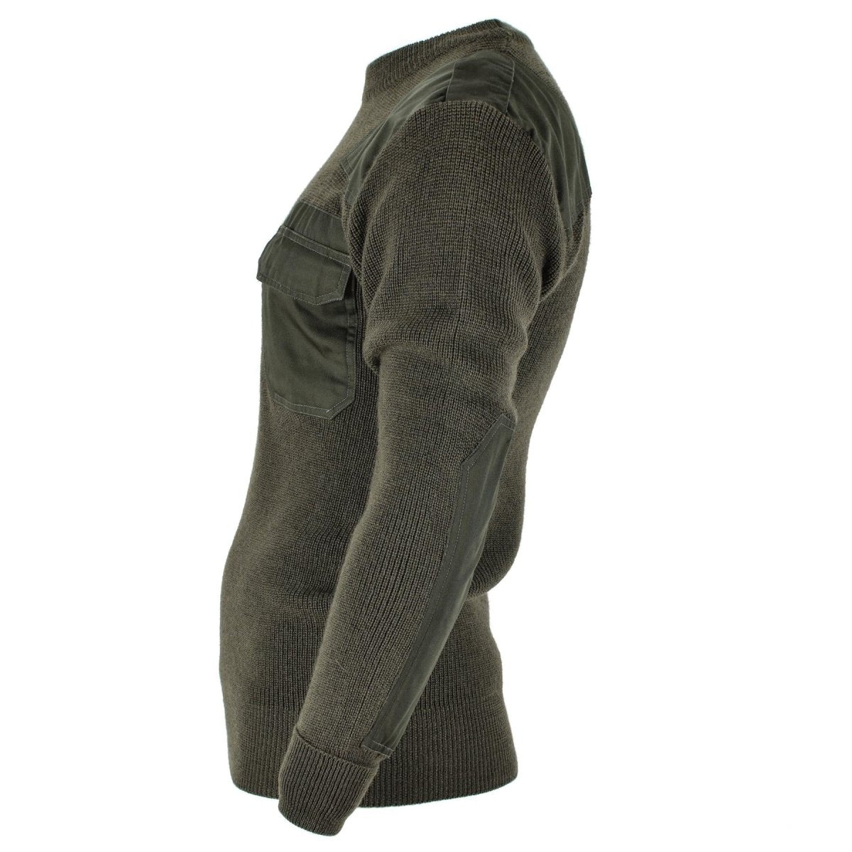 Mil-Tec Brand Men Sweater Alemán Comando Comando de comando Olive OD Séter lana