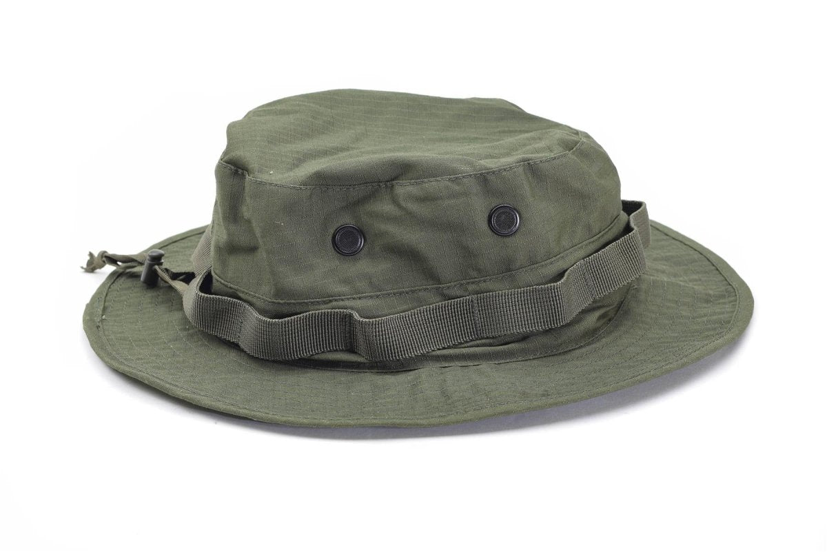 Mil-Tec Brand Military Style Ripstop Olive Boonie Hat Caping Ligeweight Camping Cap