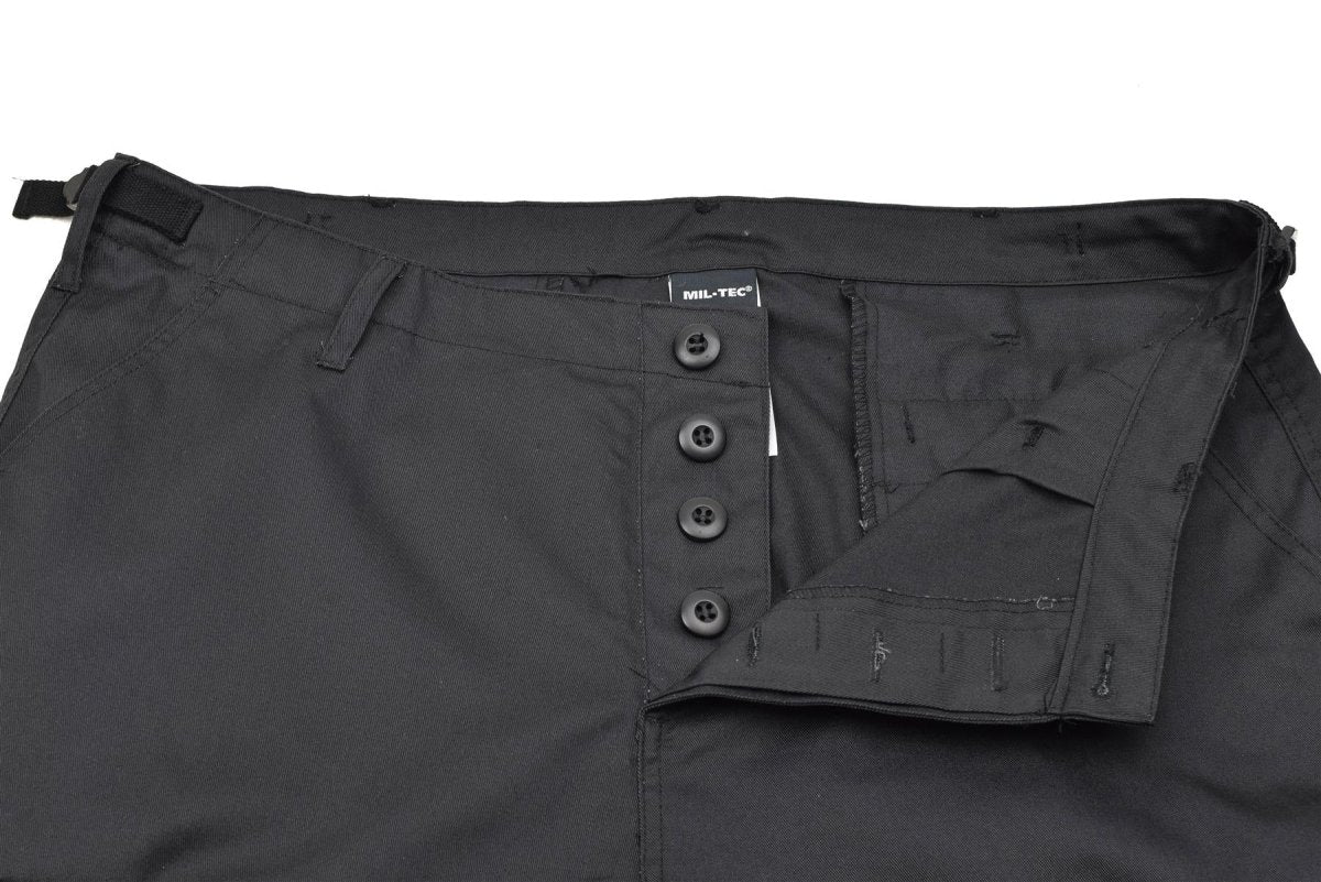 MIL-TEC Tropas de estilo militar Bermuda Combate Uniforme del ejército pantalones cortos negros