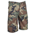 Mil-Tec Brand Militar Military Woodland Camuflage Bermuda Cargo Bdu Army Shorts