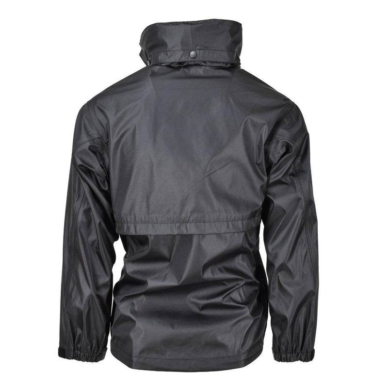 MIL-TEC Rain Jacket Black Imploud Men Rainwear Rain Water Men's