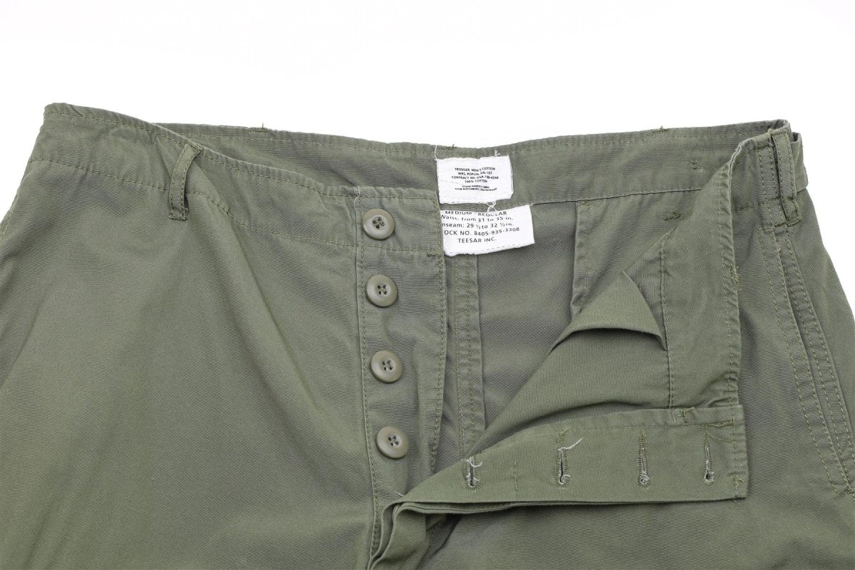 Mil-Tec Brand U.S. Ejército M64 Vietnam Estilo de la jungla OD Pantalones de combate Soldados BDU