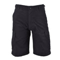 MIL-TEC Brand Militar Militar de EE. UU. Black Prewashed Lightweight Bermudas Shorts
