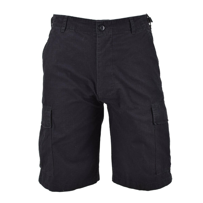 Mil - Bermudas livianas prelavadas negras estilo militar Tec Brand U.S. - GoMilitar