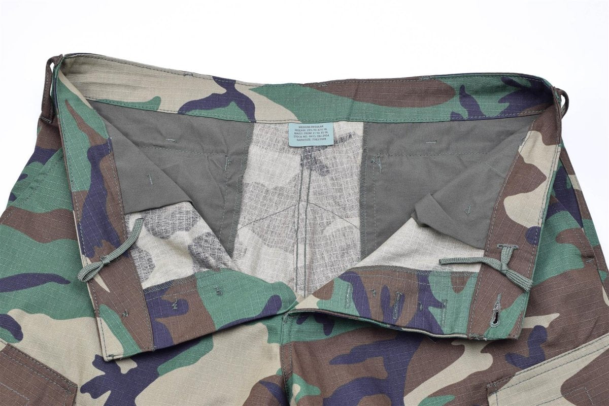 Mil-Tec Brand Militar Militar de EE. UU. CAMO RIPSTOP SOLDADOS BDU Cargo Pantalones