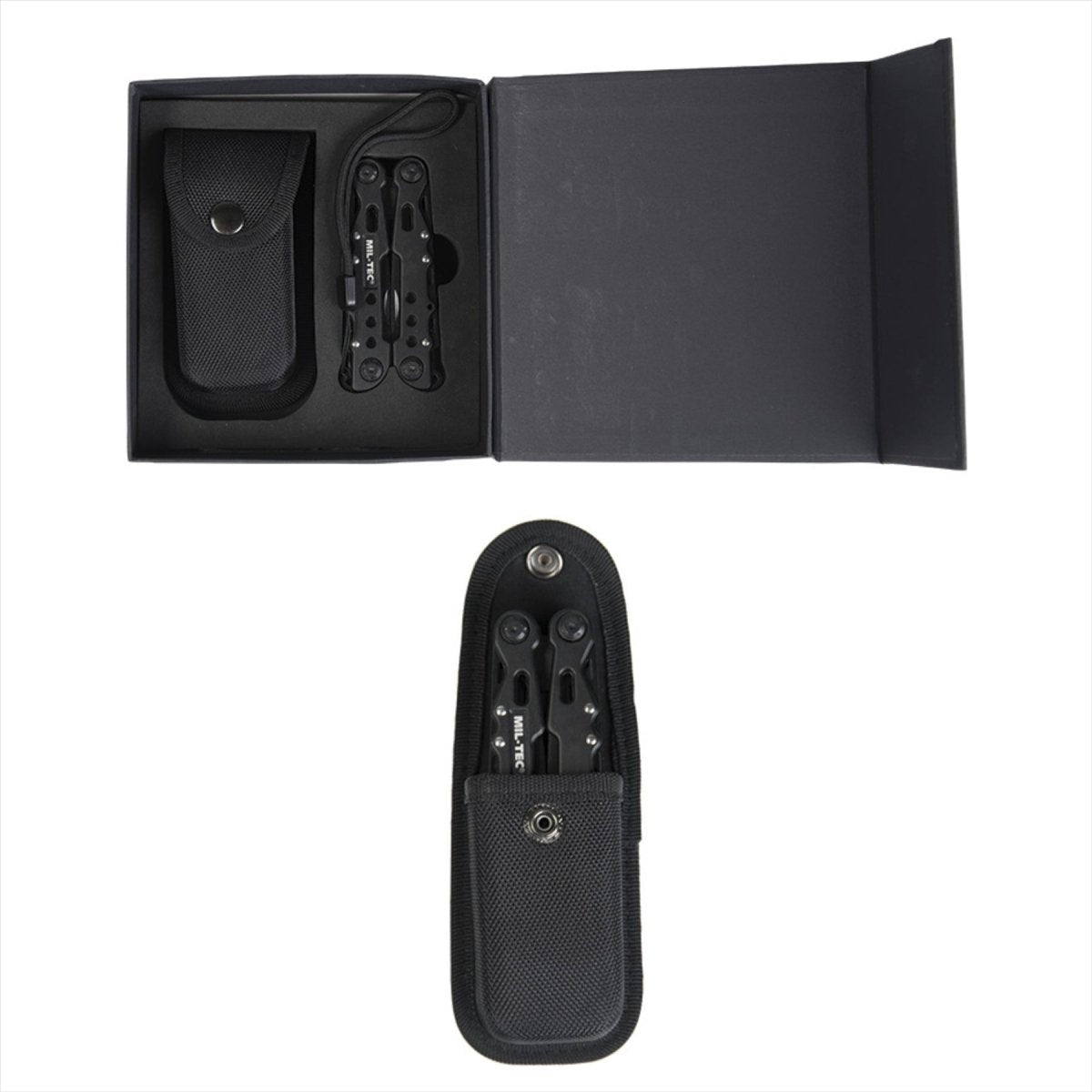 MIL-TEC Cobra Multi Tool Pocket Kninnife 9 Herramientas disponibles Varcor de aluminio Negro