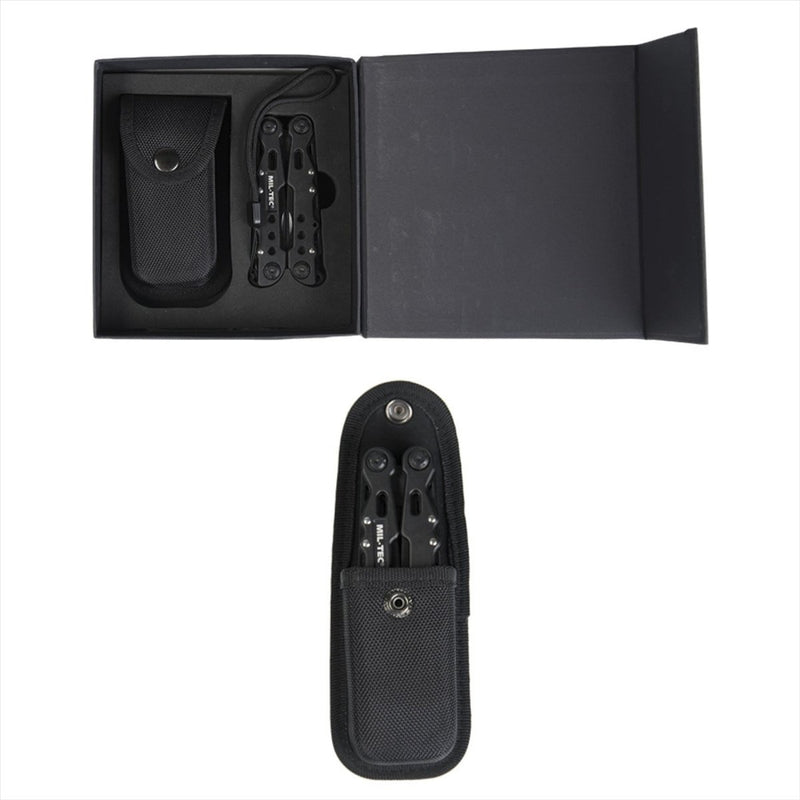 MIL-TEC Cobra Multi Tool Pocket Kninnife 9 Herramientas disponibles Varcor de aluminio Negro