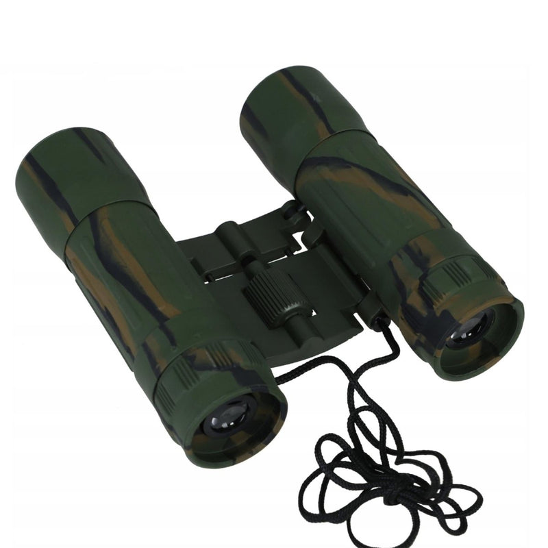 Binoculares plegables MIL-TEC 10x25 Vista transparente CAMO de bolsas de nylon protectores