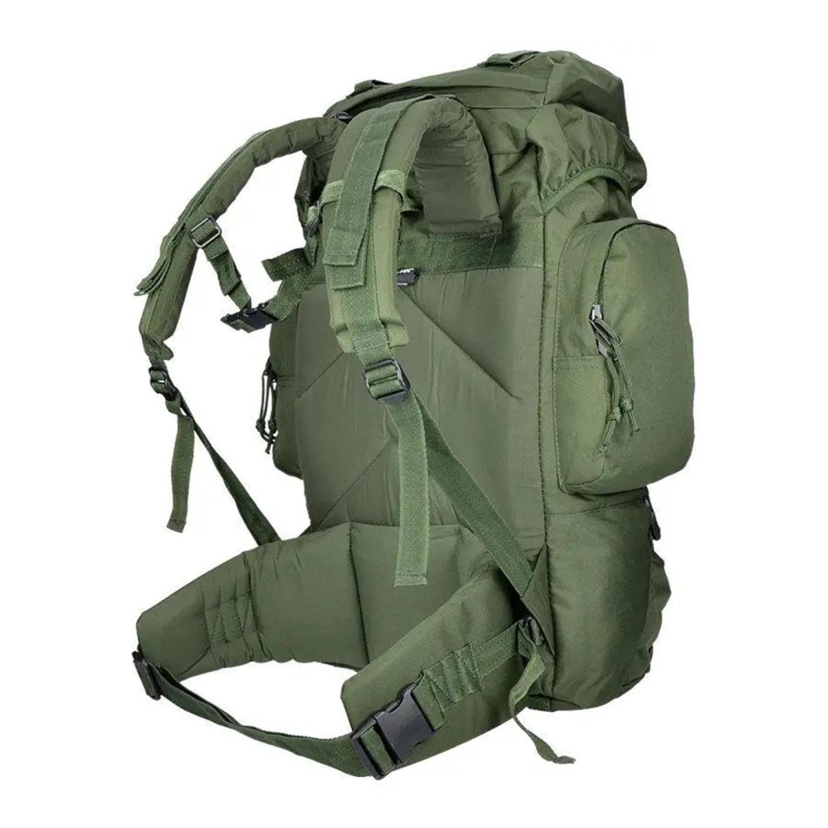 Mochila de senderismo mil-tec 55 litros de 55 litros cubierta impermeable verde