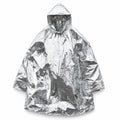 Mil-Tec Poncho de supervivencia de emergencia con capucha y cubierta térmica ligera para la lluvia