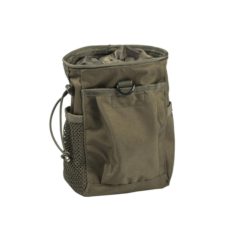 Durable MIL-TEC empty mag shell pouch with MOLLE system, secure closure, and mesh side pocket for tactical use