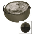 Cuenco de nailon plegable Mil-Tec, 10 L de diámetro exterior, lavabo para acampar, color verde, plegable