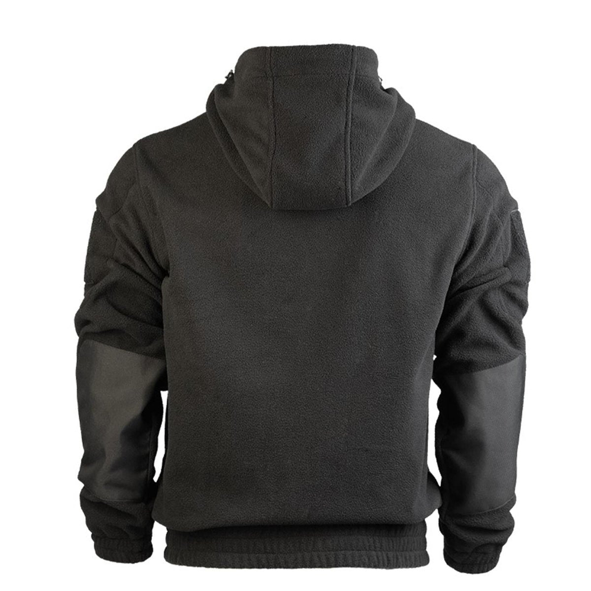 Chaqueta polar MIL-TEC GEN II Cálida Codos reforzados Capucha Bolsillo en el pecho Negro