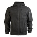 Chaqueta polar MIL-TEC GEN II Cálida Codos reforzados Capucha Bolsillo en el pecho Negro