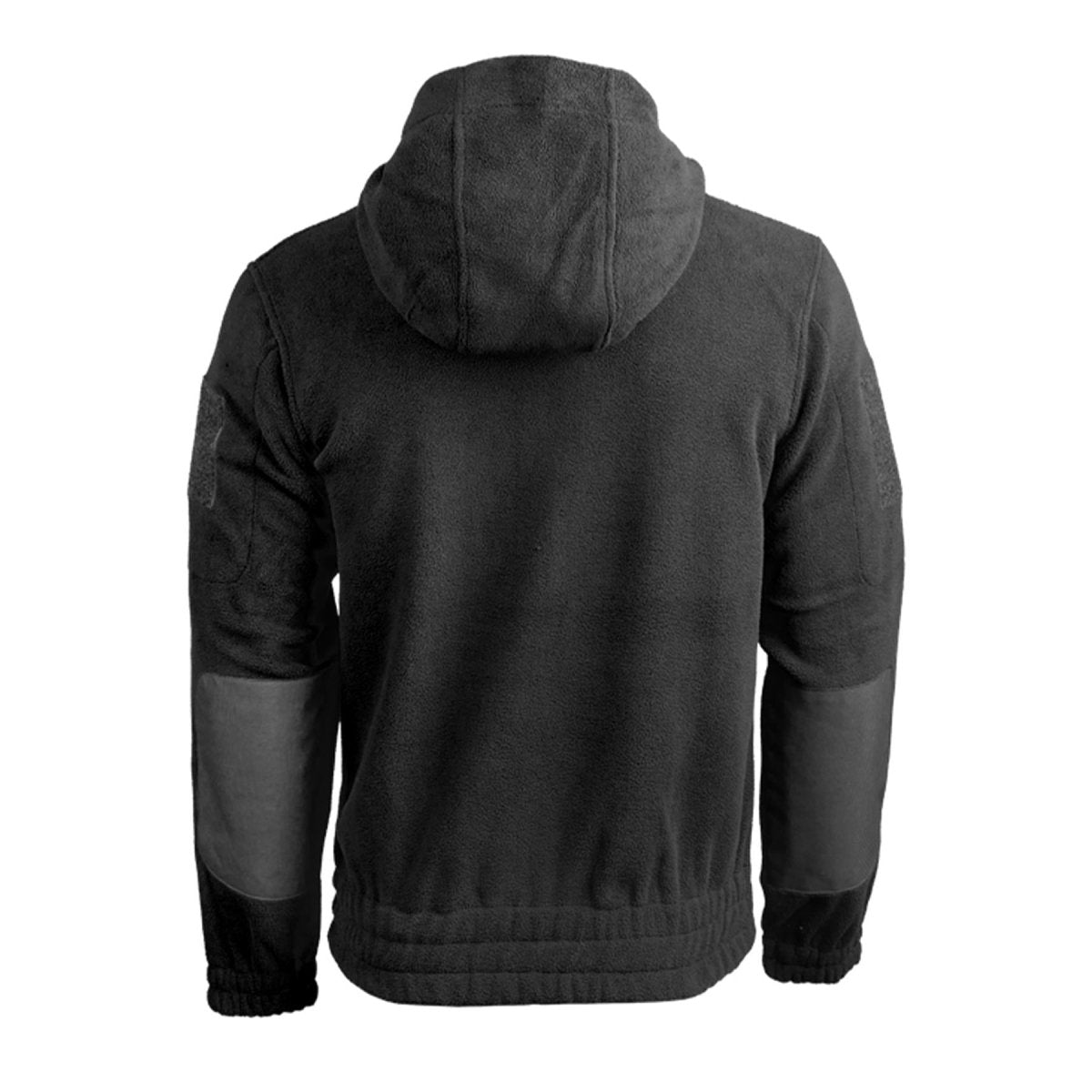 Chaqueta polar MIL-TEC GEN II Cálida Codos reforzados Capucha Bolsillo en el pecho Negro