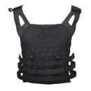 Black MIL-TEC GEN II military plate carrier vest with adjustable straps and MOLLE webbing for tactical gear attachments