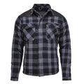 MIL-TEC Alemania Militar Lumberjack Chaqueta a cuadros A cuadrosos Black Grey Nuevo