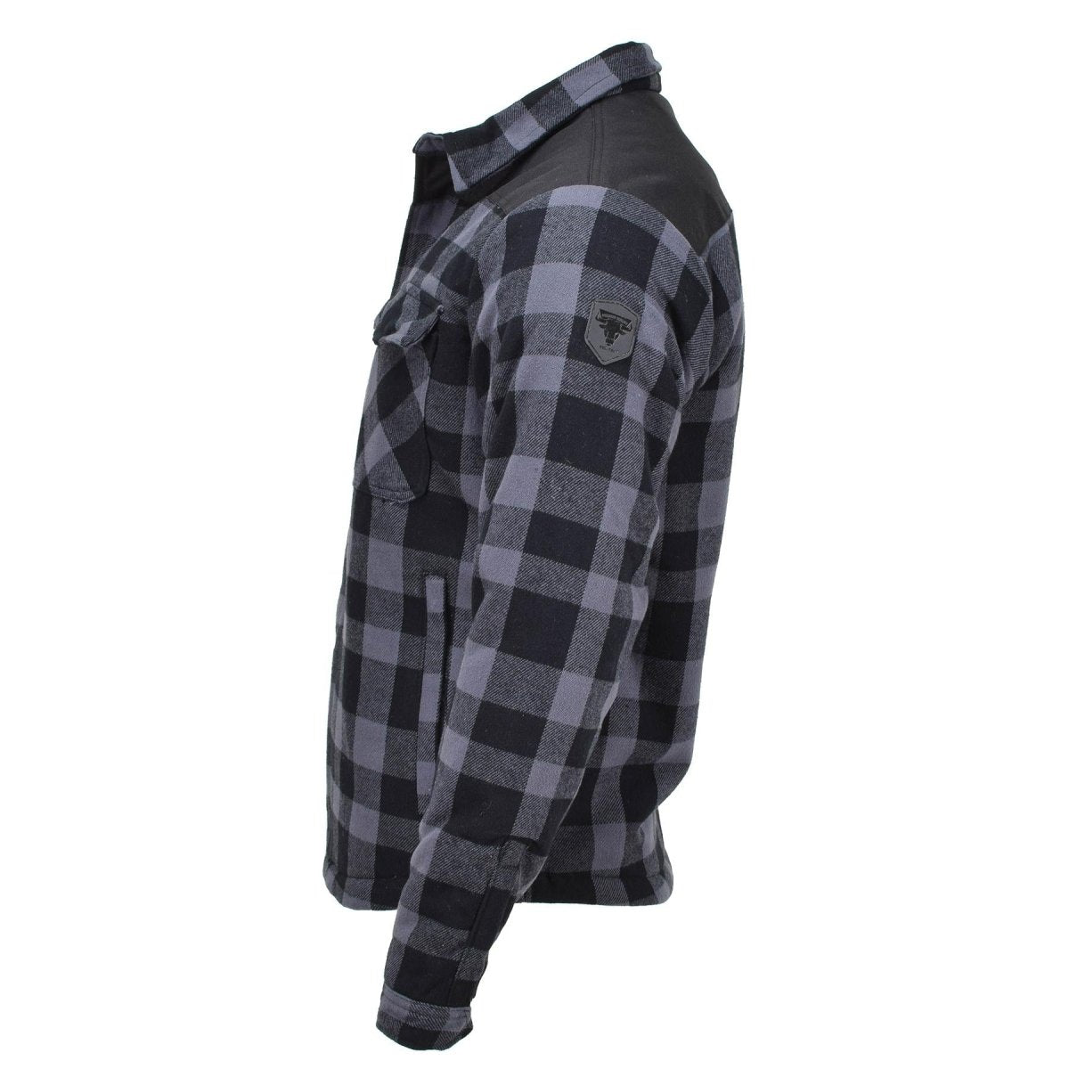 MIL-TEC Alemania Militar Lumberjack Chaqueta a cuadros A cuadrosos Black Grey Nuevo