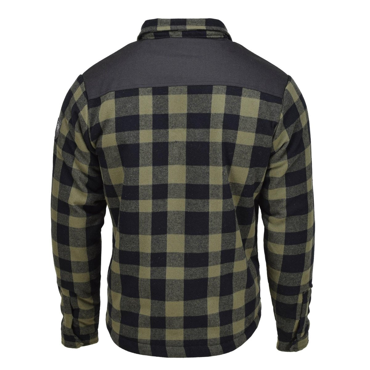 MIL-TEC Alemania Militar Lumberjack Chaqueta a cuadros Aparecido Black Black Olive NUEVO