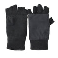 Guantes de Mil-Tec hombres calientes sin dedo thinsulate ™ forro negro de invierno táctico