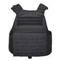 Mil-tec láser cortado portador de combate táctico chaleco militar Molle compactable negro