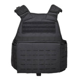 Mil-tec láser cortado portador de combate táctico chaleco militar Molle compactable negro