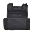 Mil-tec láser cortado portador de combate táctico chaleco militar Molle compactable negro