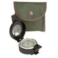 Mil-Tec Metal Lensated Compass Cosificación de aluminio NAVELACIÓN DE LA CARA DE LA CARA NEGRA