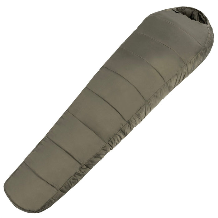 MIL-TEC MUMMY Saco de dormir 230cm Saco de compresión cálido de fibra hueca 3D Oliva - GoMilitar