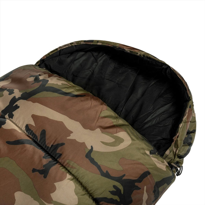 Mil-Tec Mummy Type Sleeping Back 225cm Fibra hueca de 2 capas Bolsa de transporte