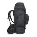 Mil-Tec Recom Mochila táctica de senderismo Rucksack Trekking Daypack grande 88L Negro