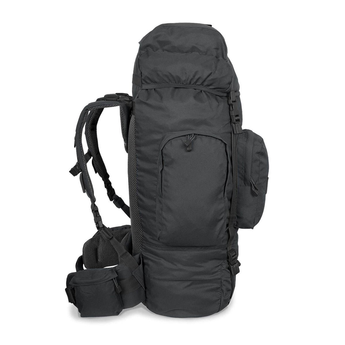 Mil-Tec Recom Mochila táctica de senderismo Rucksack Trekking Daypack grande 88L Negro