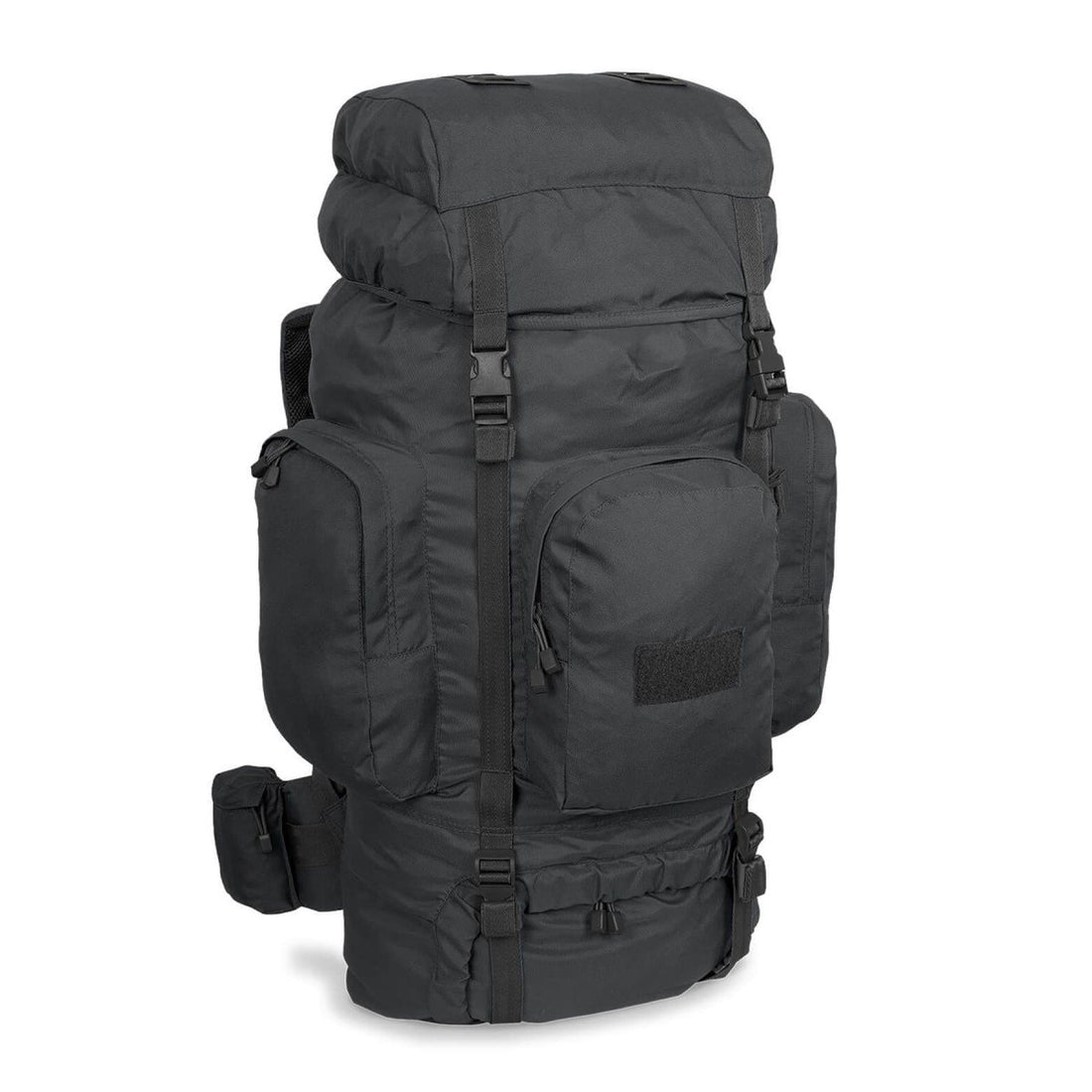 Mil-Tec Recom Mochila táctica de senderismo Rucksack Trekking Daypack grande 88L Negro