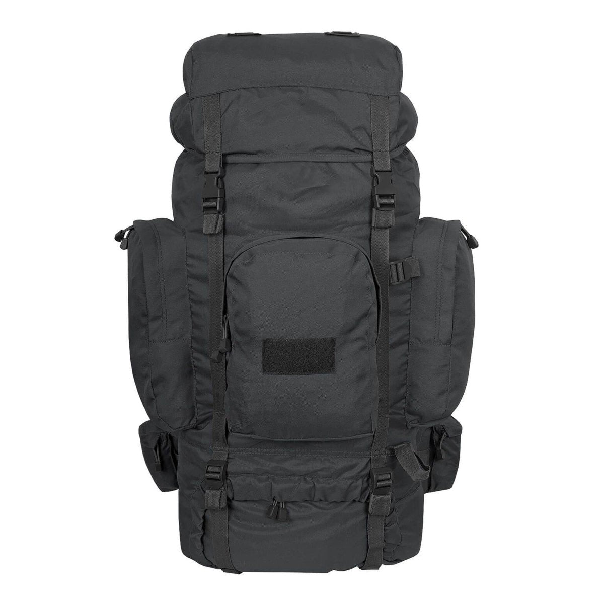 Mil-Tec Recom Mochila táctica de senderismo Rucksack Trekking Daypack grande 88L Negro