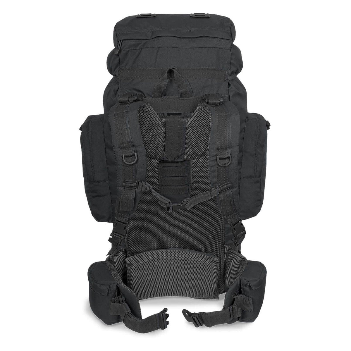 Mil-Tec Recom Mochila táctica de senderismo Rucksack Trekking Daypack grande 88L Negro