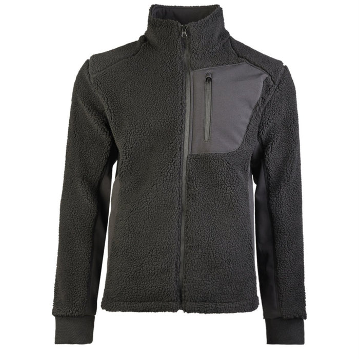 Mil - Tec Sherpa Fleece Jacket Bearforce Warm Teddy Fleece Outdoor Negro - GoMilitar