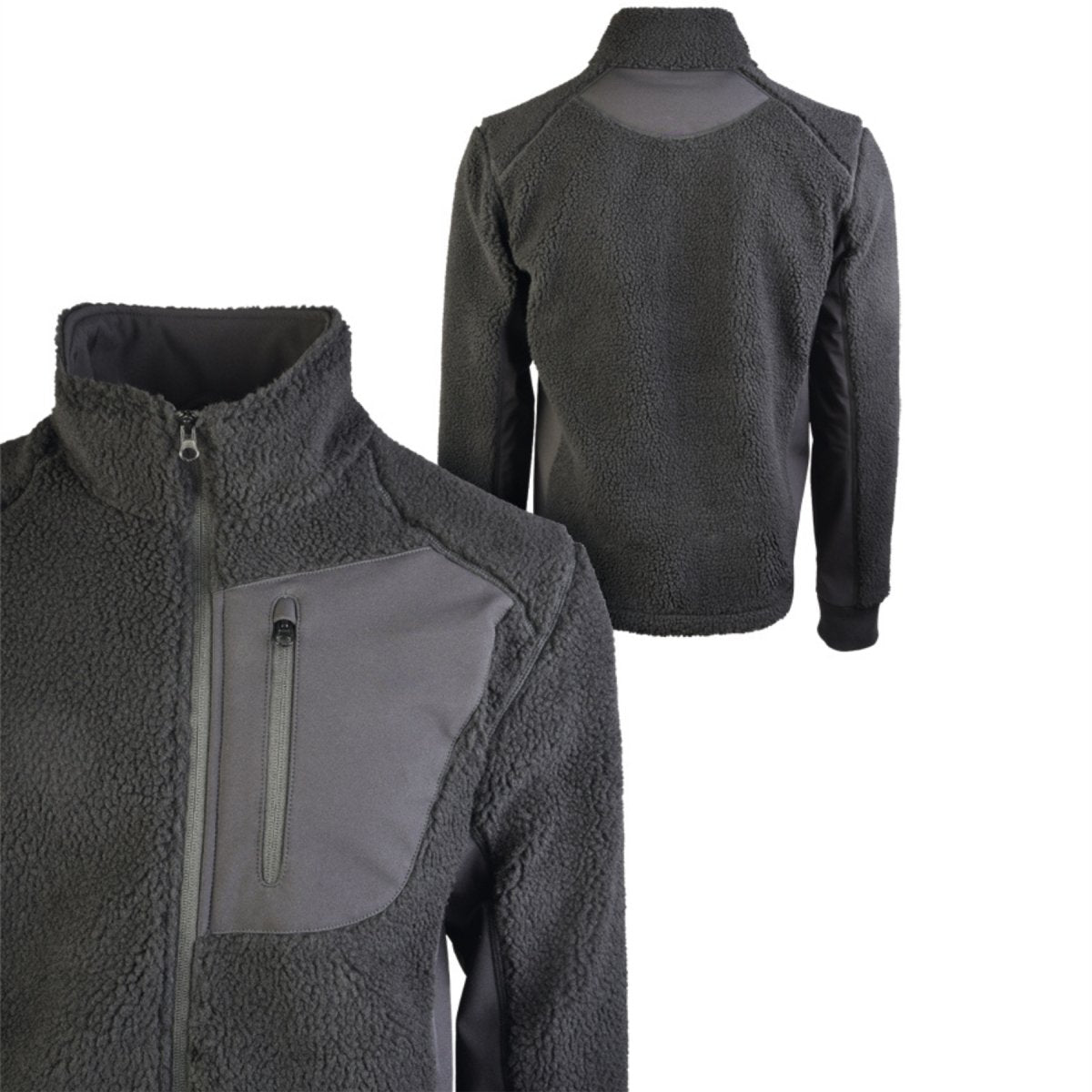 Chaqueta polar Mil-Tec Sherpa Bearforce Warm Teddy Fleece Outdoor Negro