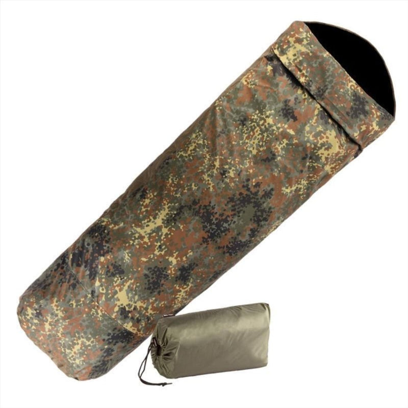 Saco de dormir MIL-TEC 225 cm Camping 3 capas laminado impermeable transpirable