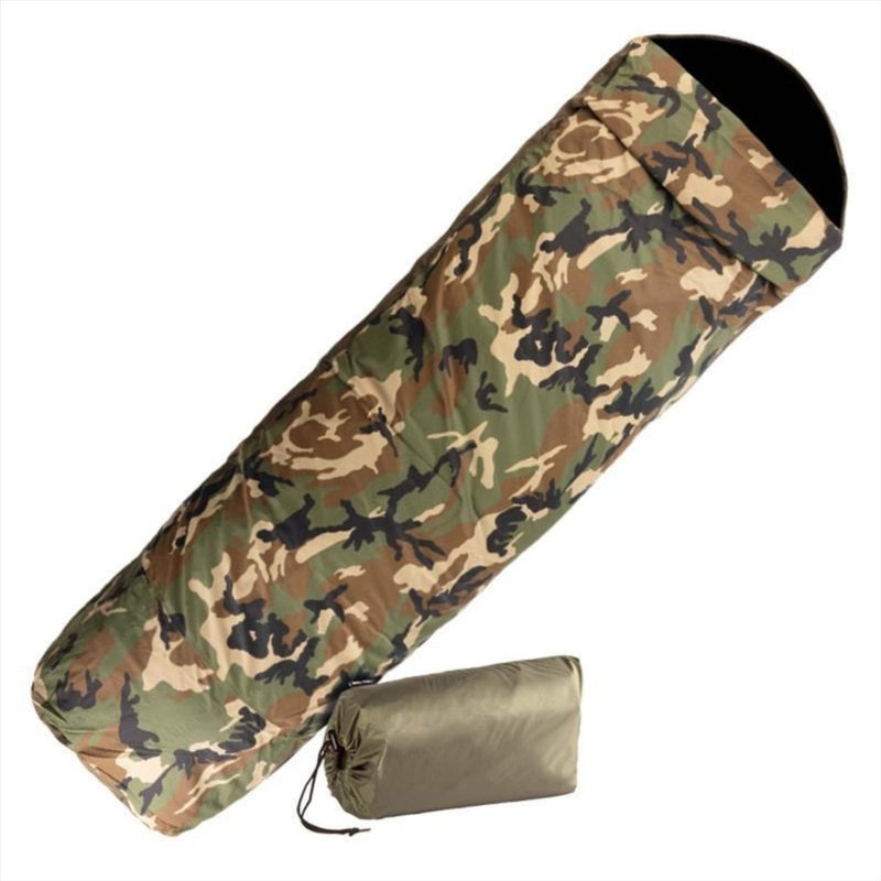 Saco de dormir MIL-TEC 225 cm Camping 3 capas laminado impermeable transpirable
