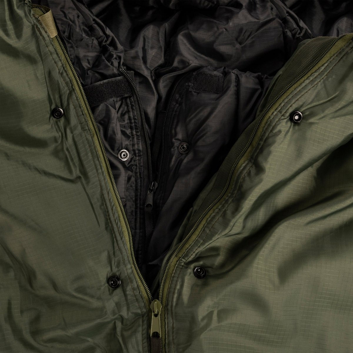 Saco de dormir Mil-tec Modular Split Split Inter Fuera de dormir Olive Olive