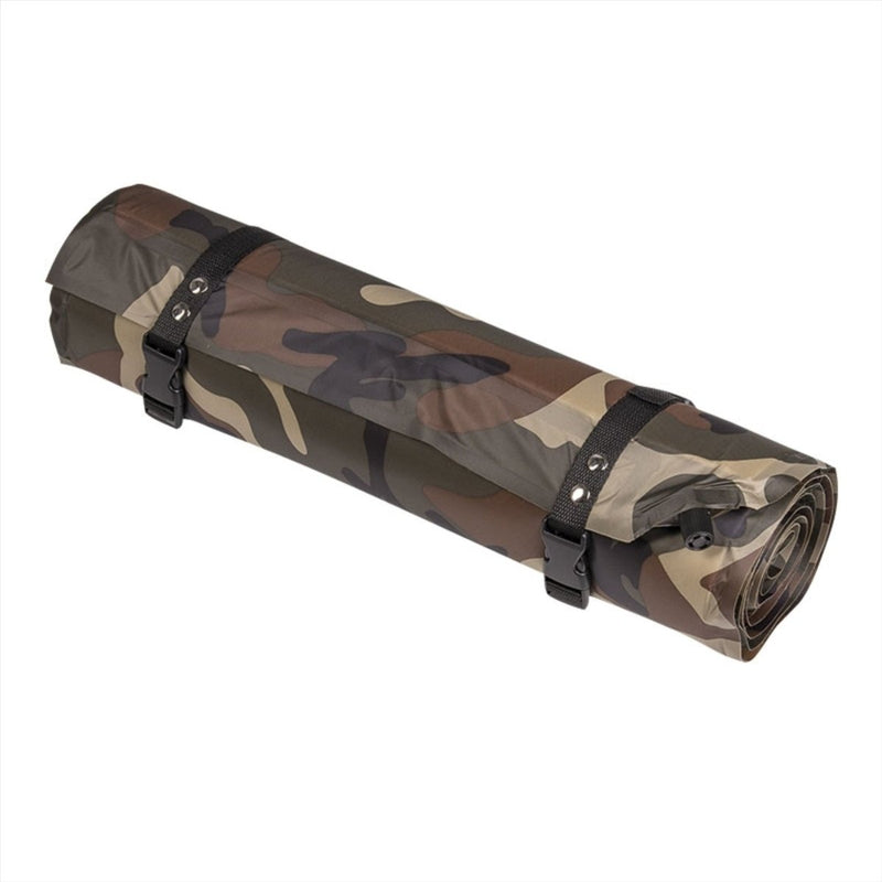 MIL-TEC Sleeping Pad 185cm Camuflaje de bosques de colas auto inflable